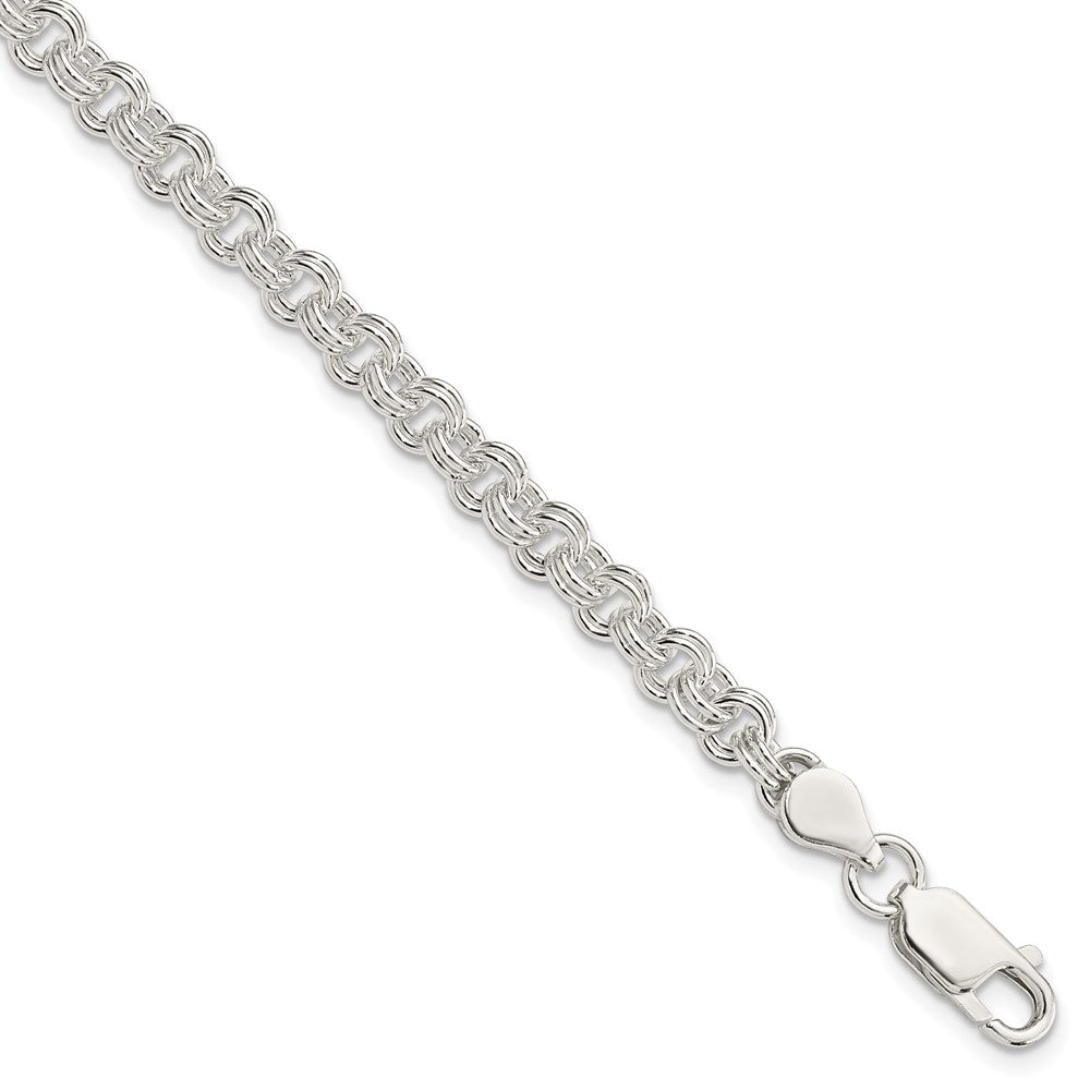 8.5 Zoll Sterlingsilber 4.8mm Fantasieglieder Armband