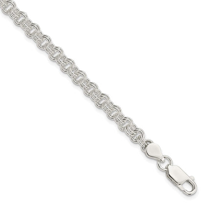 8.5 Zoll Sterlingsilber 4.8mm Fantasieglieder Armband