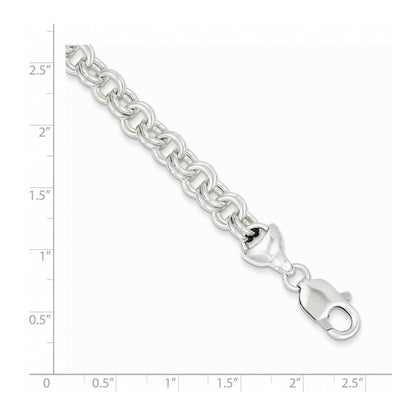 7.5 Zoll Sterlingsilber 7.5inch Doppelt Glieder Armband