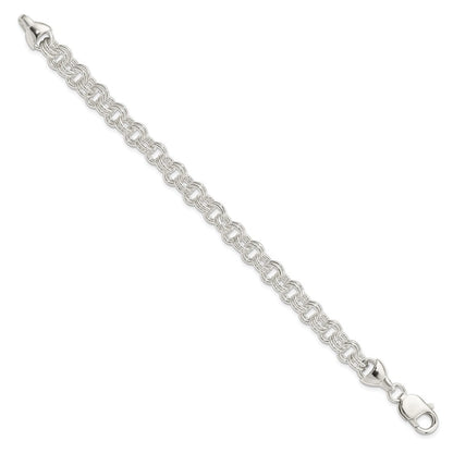7.5 Zoll Sterlingsilber 7.5inch Doppelt Glieder Armband