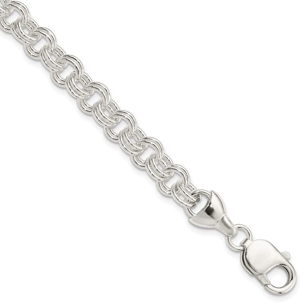 7.5 Zoll Sterlingsilber 7.5inch Doppelt Glieder Armband