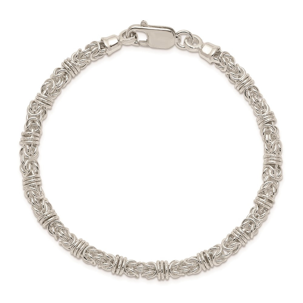 7.5 Zoll Sterlingsilber 7.5inch Poliert Fantasieglieder Armband