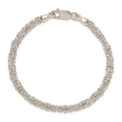 7.5 Zoll Sterlingsilber 7.5inch Poliert Fantasieglieder Armband