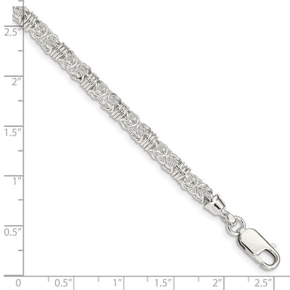 7.5 Zoll Sterlingsilber 7.5inch Poliert Fantasieglieder Armband