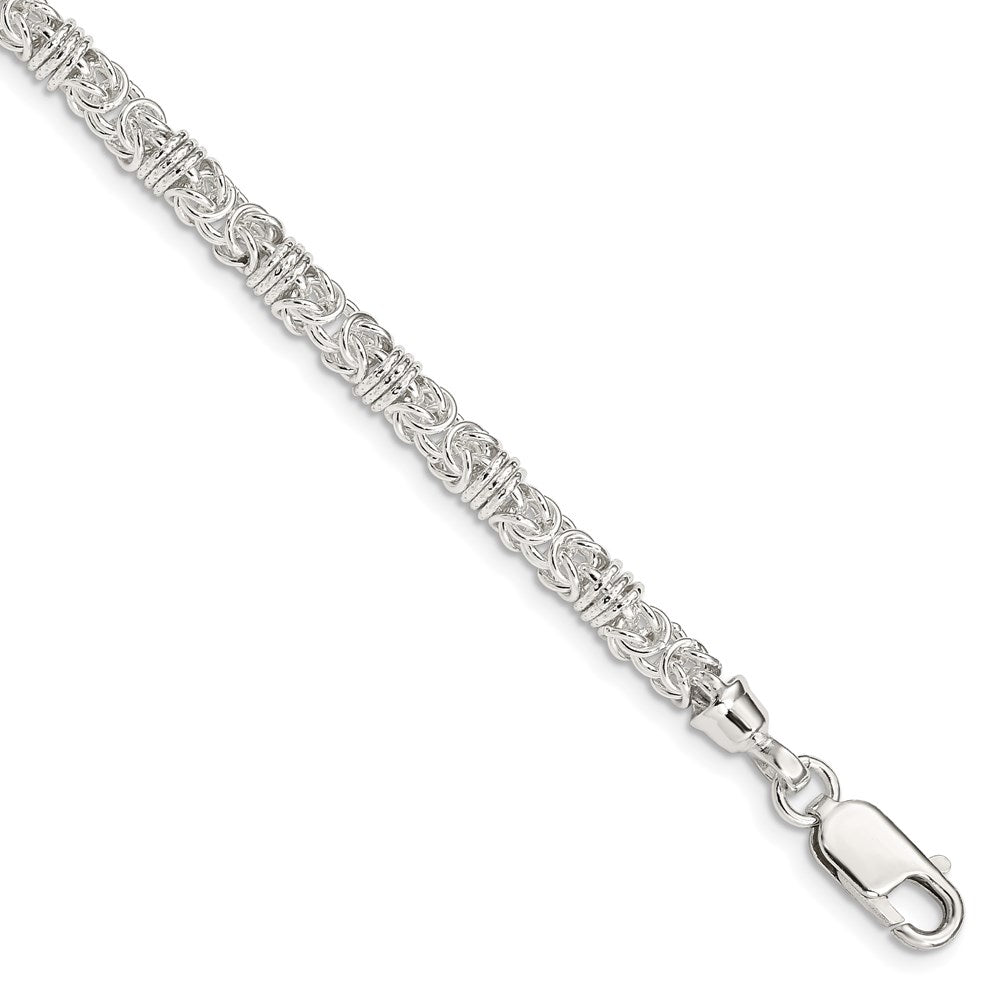 7.5 Zoll Sterlingsilber 7.5inch Poliert Fantasieglieder Armband