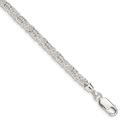 7.5 Zoll Sterlingsilber 7.5inch Poliert Fantasieglieder Armband