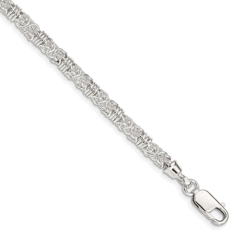 7.5 Zoll Sterlingsilber 7.5inch Poliert Fantasieglieder Armband
