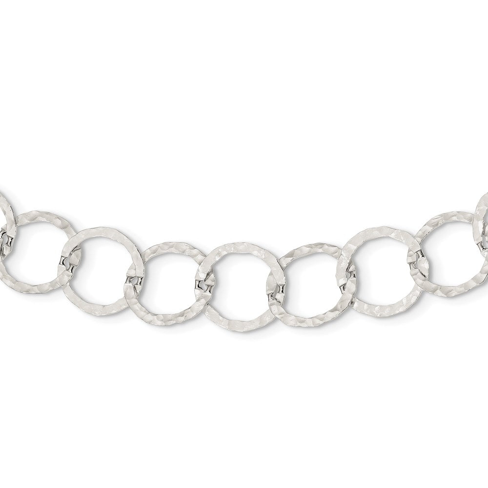 Sterlingsilber Fantasie Gehämmert Halskette