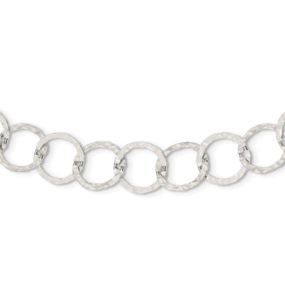 Sterlingsilber Fantasie Gehämmert Halskette