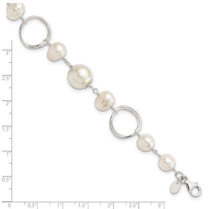8.5 Zoll Sterlingsilber Fw Zuchtperle 8.5 Zoll Armband