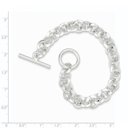 Sterlingsilber Poliert Fantasie Kreisförmig Glieder Gliederarmband