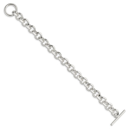 Sterlingsilber Poliert Fantasie Kreisförmig Glieder Gliederarmband