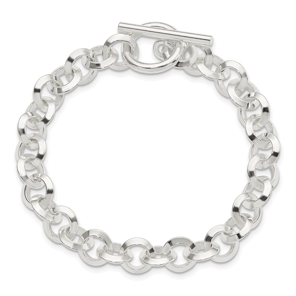 Sterlingsilber Poliert Fantasie Kreisförmig Glieder Gliederarmband