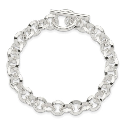 Sterlingsilber Poliert Fantasie Kreisförmig Glieder Gliederarmband
