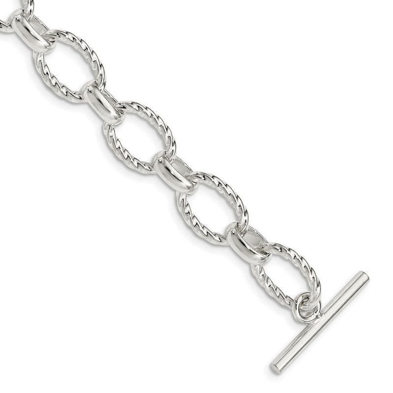 7.5 Zoll Sterlingsilber 7.5inch Poliert Fantasieglieder Armband