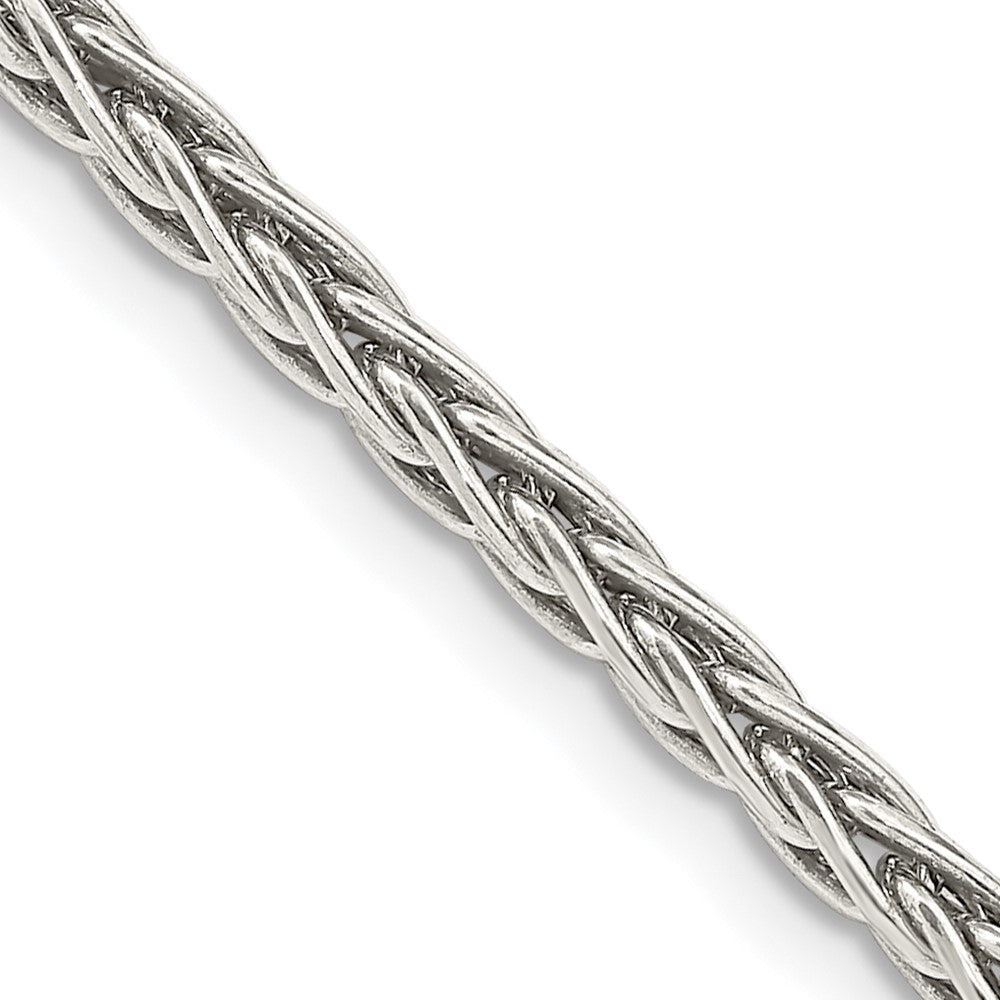 Sterlingsilber Antikisiert 3.25mm Massiv Quadratisch Ährenkette Halskette