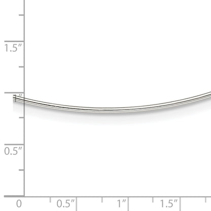 Sterlingsilber Massiv Poliert 1.2mm Neck Draht Halskette