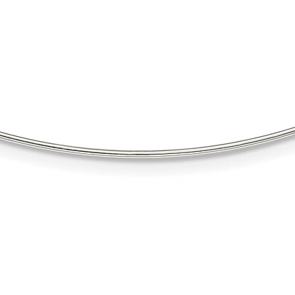 Sterlingsilber Massiv Poliert 1.2mm Neck Draht Halskette
