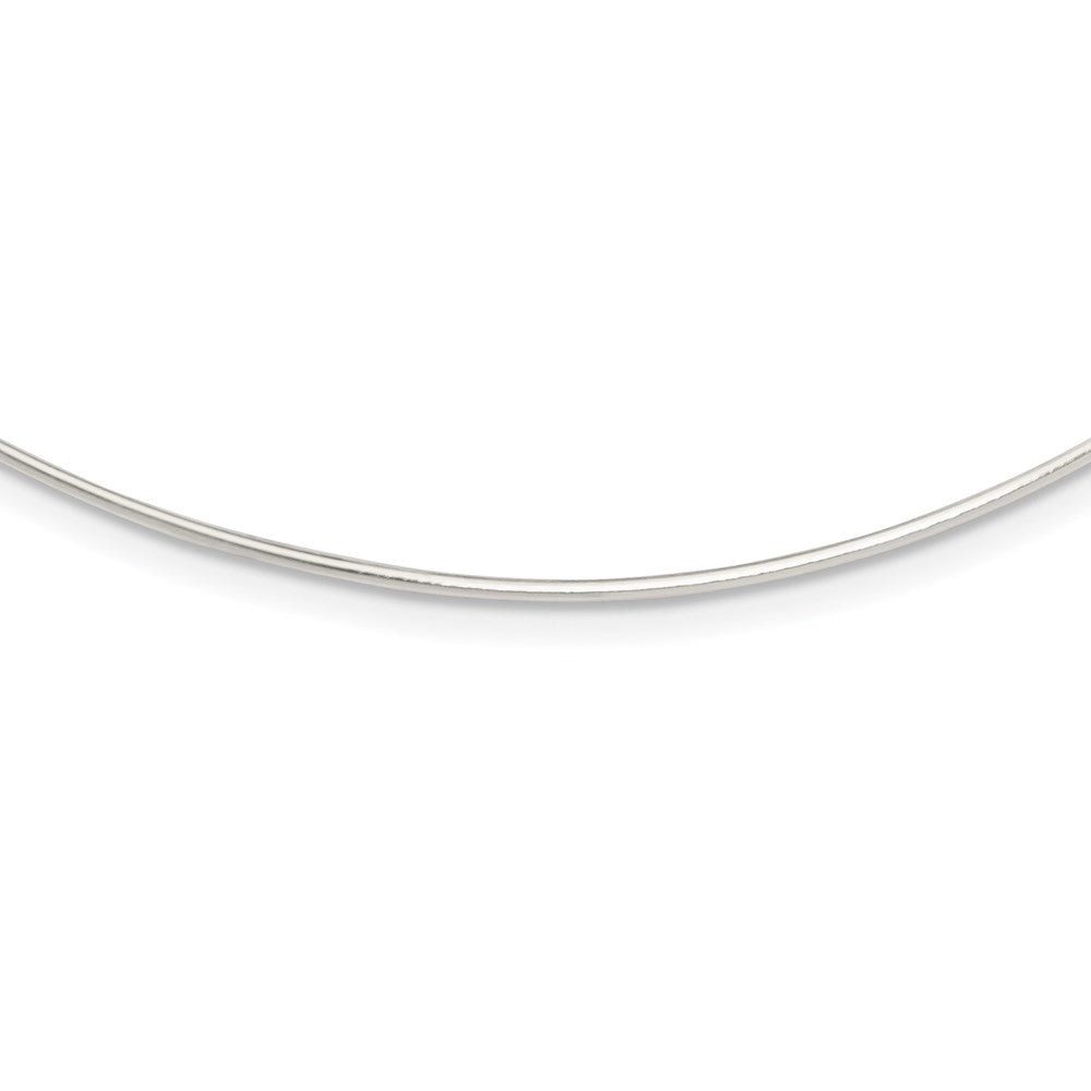 Sterlingsilber Massiv Poliert 1.4mm Neck Draht Halskette
