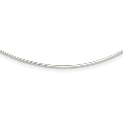 Sterlingsilber Massiv Poliert 1.4mm Neck Draht Halskette