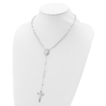 Sterlingsilber Poliert Rosenkranz Halskette