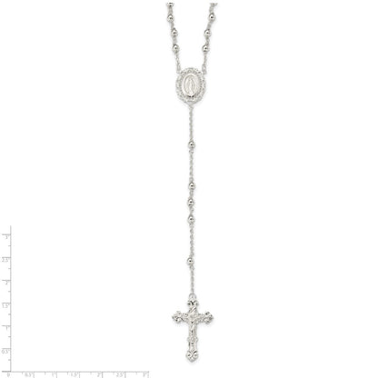 Sterlingsilber Poliert Rosenkranz Halskette