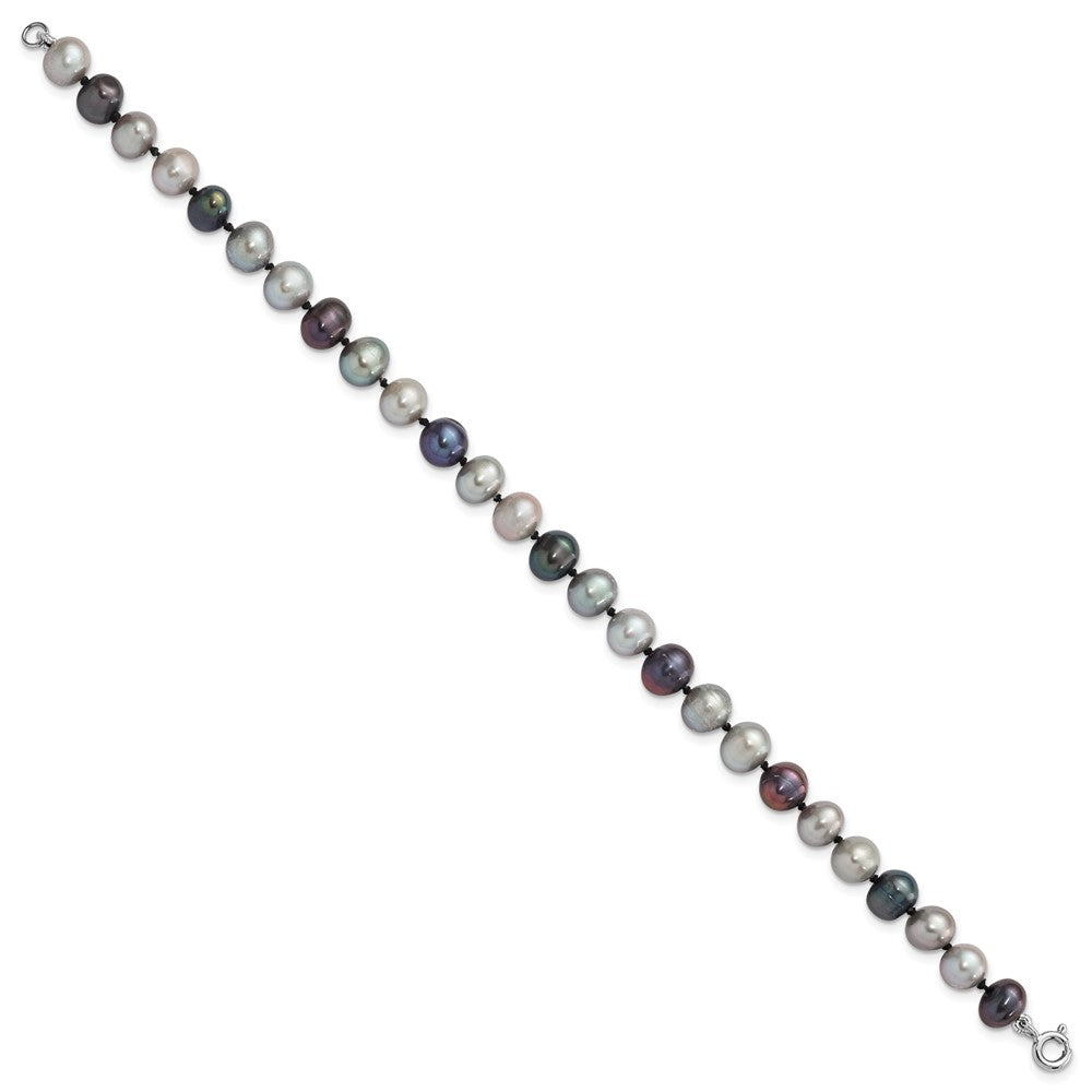 Sterlingsilber Rhodium Fwc Perle Halskette/7.25 Brace/3pc Ohrring Set