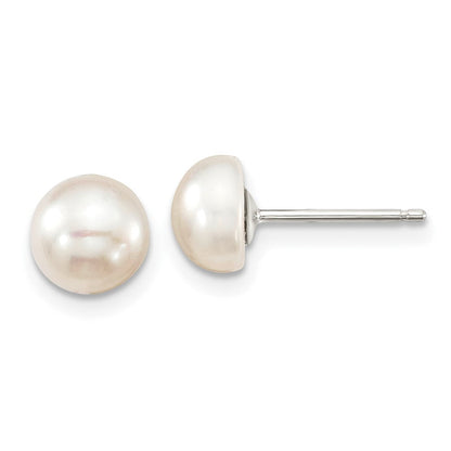 Sterlingsilber Rhodiniert Weiß 6-7mm 3 Stück Fw Zuchtperle Set