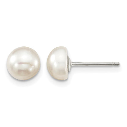 Sterlingsilber Rhodiniert Weiß 6-7mm 3 Stück Fw Zuchtperle Set