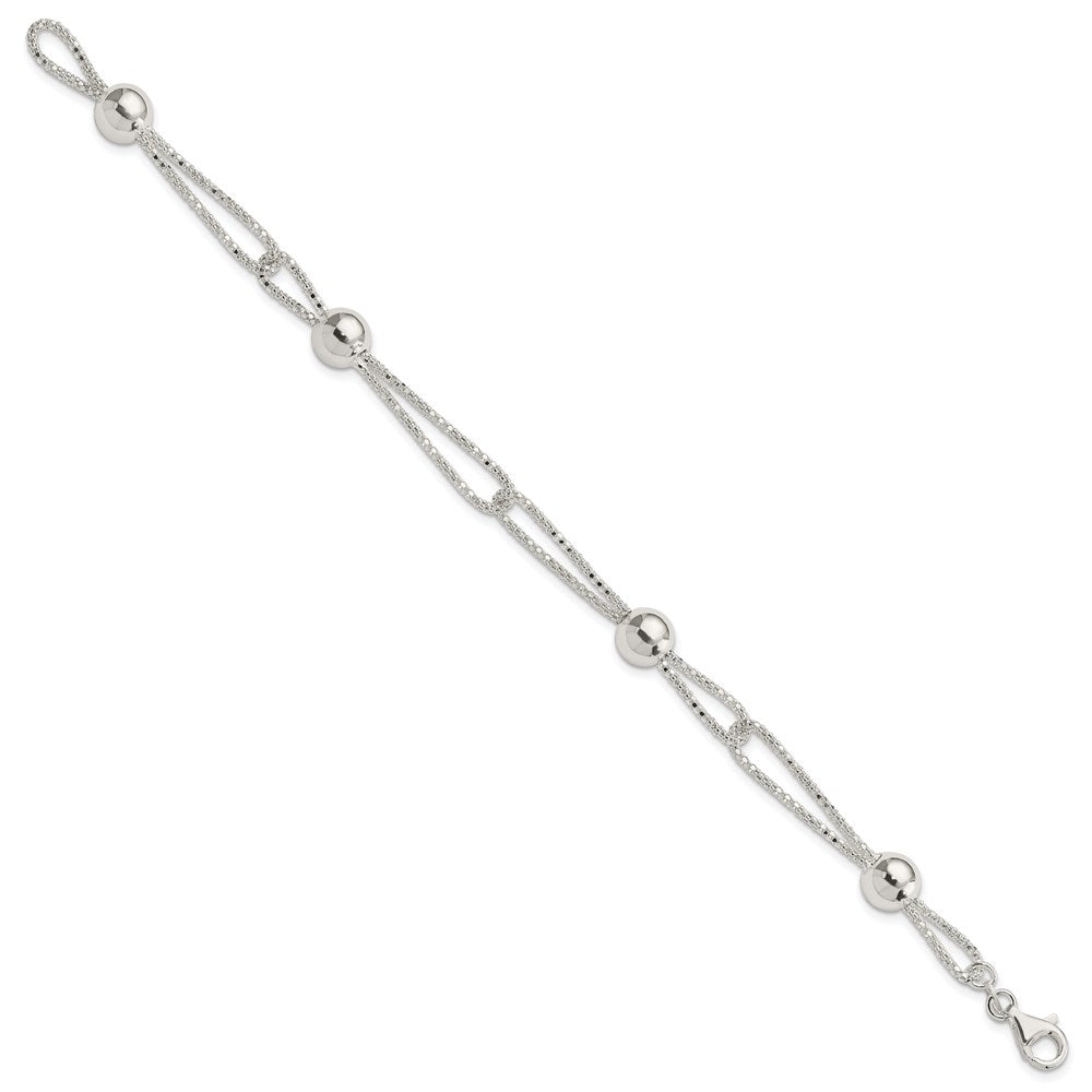 7.75 Zoll Sterlingsilber Fantasie Armband