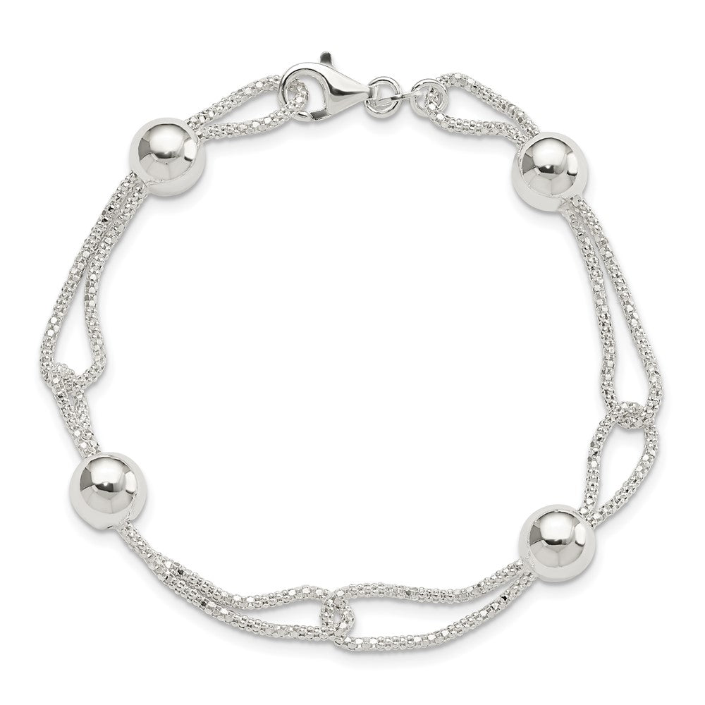 7.75 Zoll Sterlingsilber Fantasie Armband