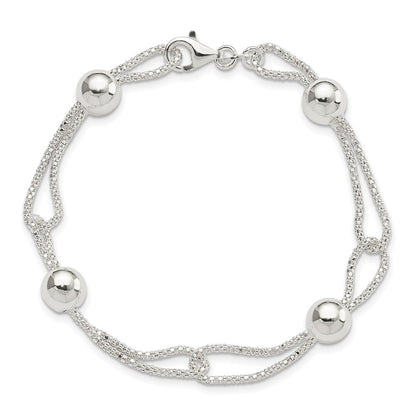 7.75 Zoll Sterlingsilber Fantasie Armband