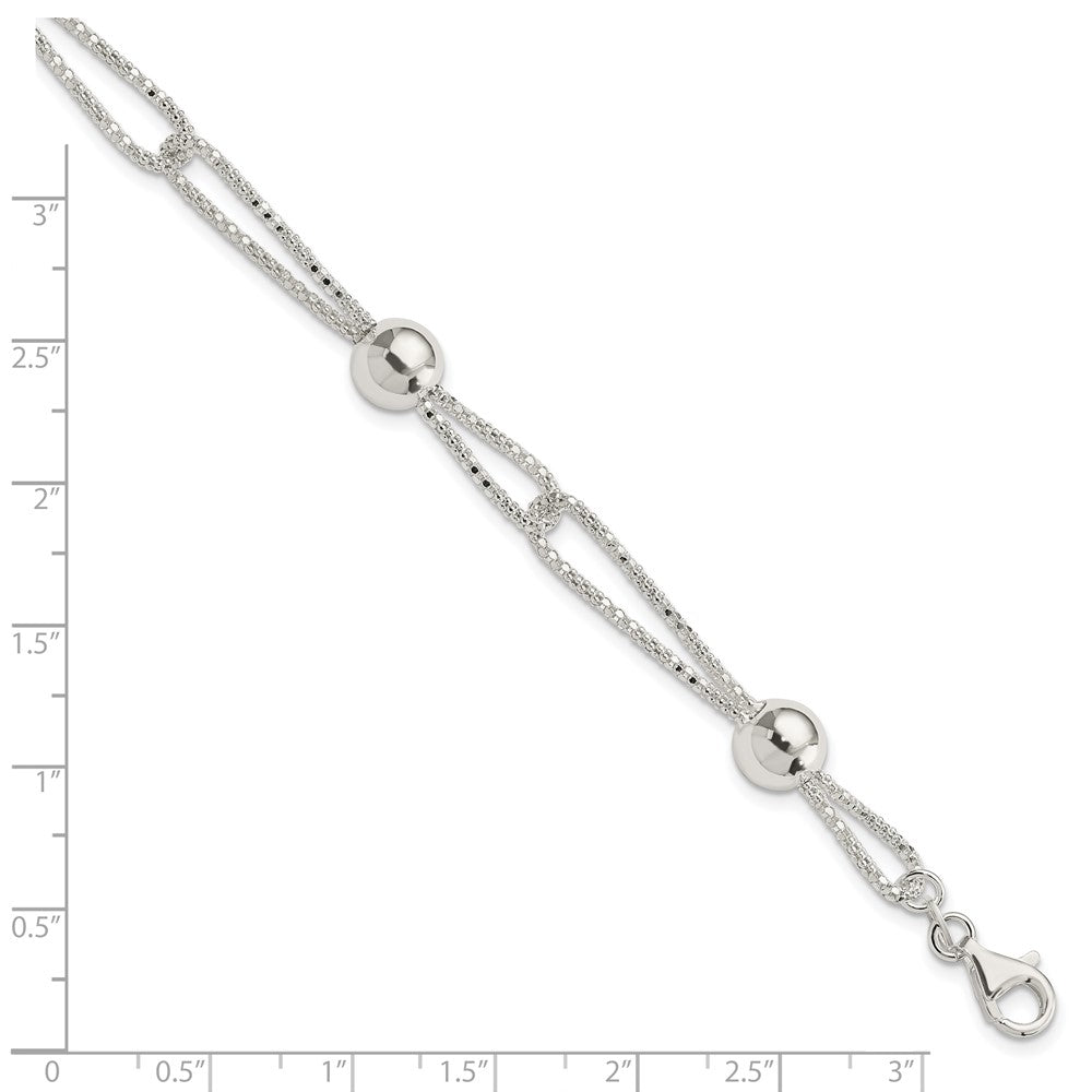 7.75 Zoll Sterlingsilber Fantasie Armband