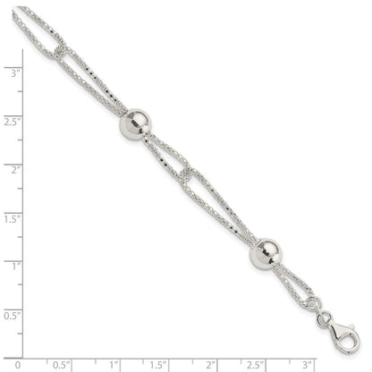 7.75 Zoll Sterlingsilber Fantasie Armband