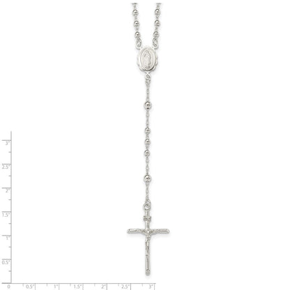 Sterlingsilber Poliert Rosenkranz Halskette