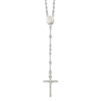 Sterlingsilber Poliert Rosenkranz Halskette