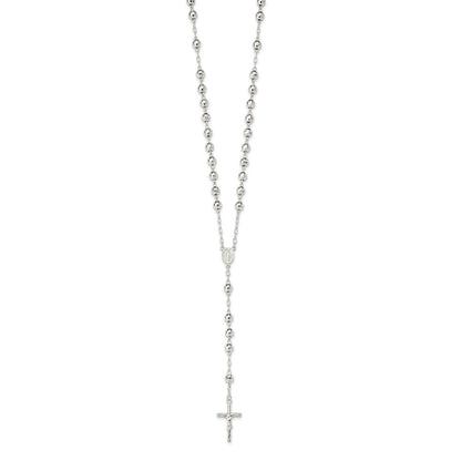 Sterlingsilber Poliert Rosenkranz Halskette
