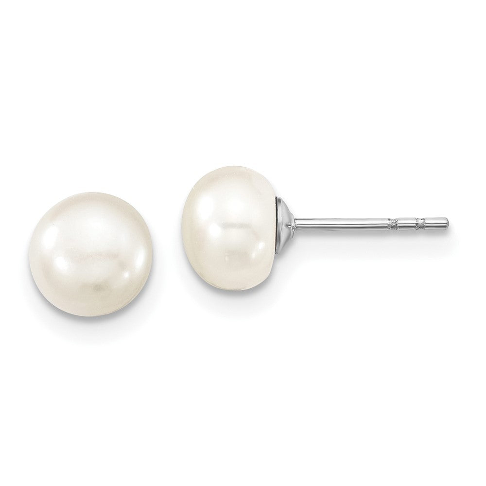 Sterlingsilber Rhodiniert 6-7mm Fwc Perle 18/2 Halskette 7/1 Brace/earring Set