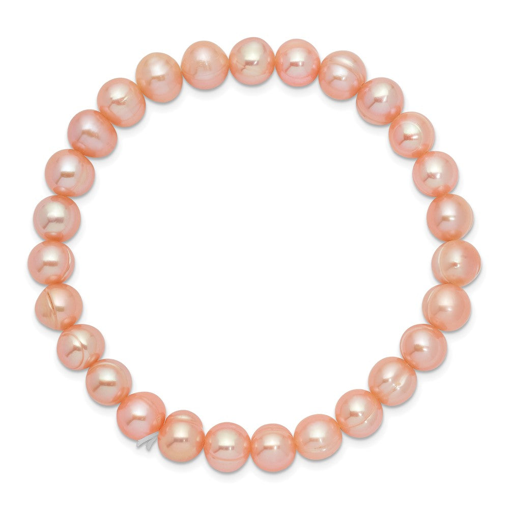 Mode 6-7mm Rosa Süßwasser Zuchtperle Dehnbar Armband