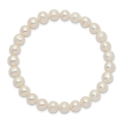 Mode 6-7mm Weiß Süßwasser Zuchtperle Dehnbar Armband