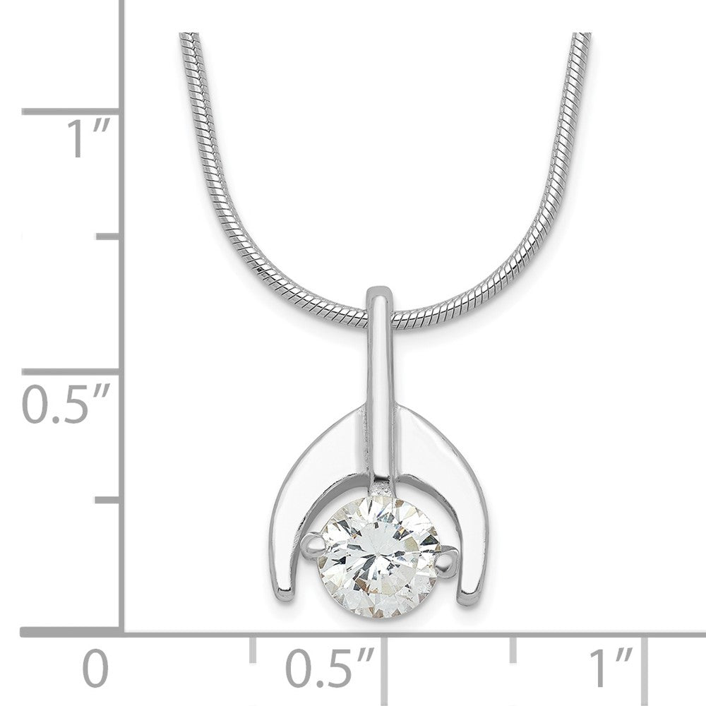 Sterlingsilber Zirkonia Halskette