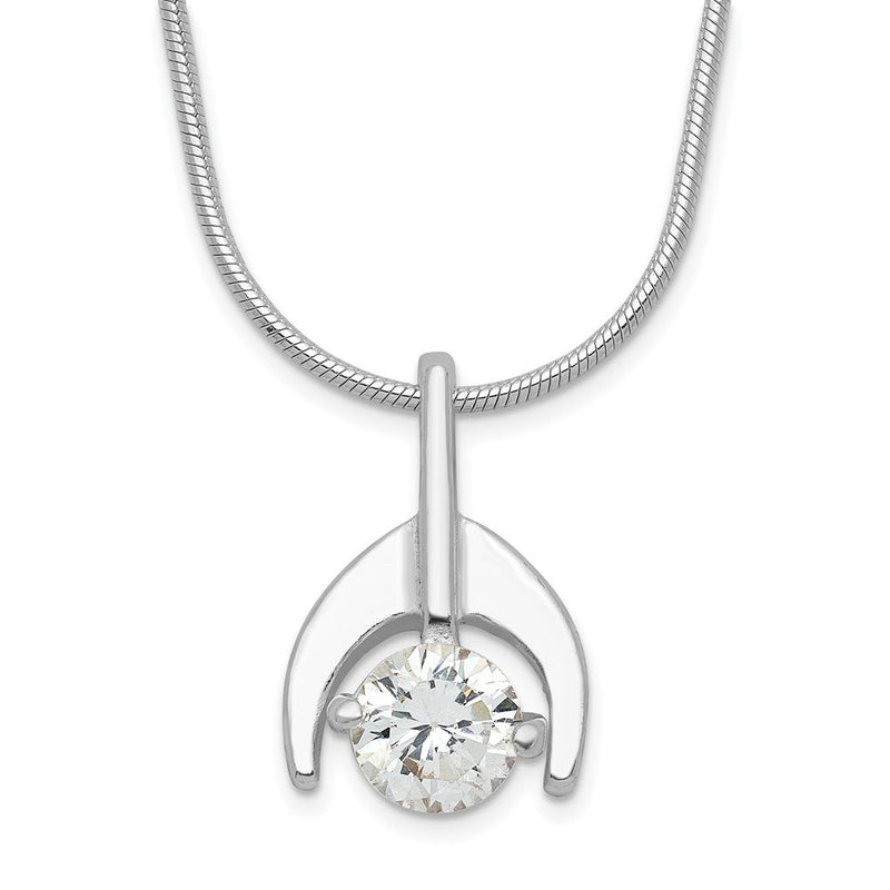Sterlingsilber Zirkonia Halskette