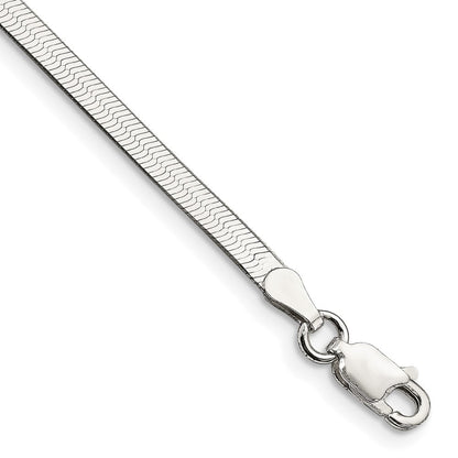 8 Zoll Sterlingsilber 3mm Magic Fischgrät Gliederarmband