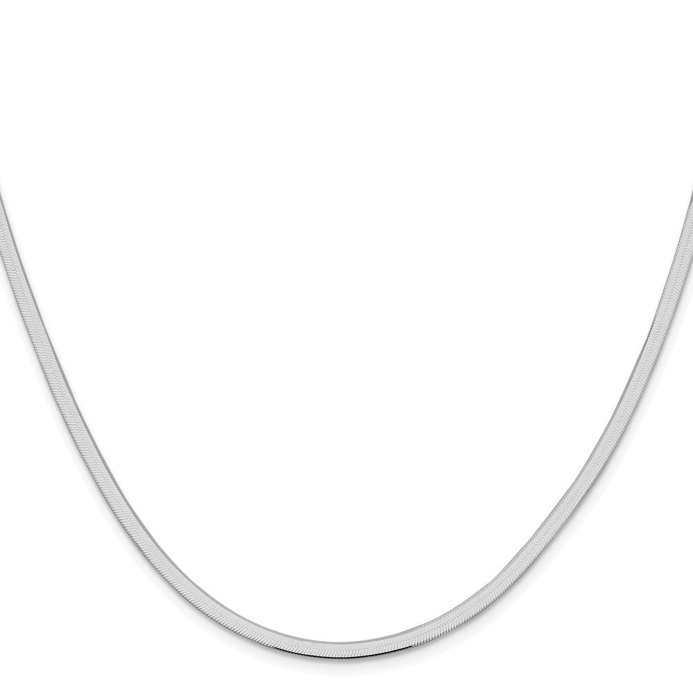 Sterlingsilber Rhodiniert 3mm Magic Fischgrät Kette