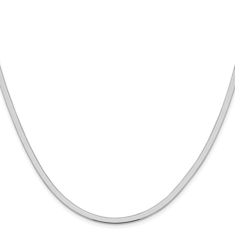 Sterlingsilber Rhodiniert 3mm Magic Fischgrät Kette