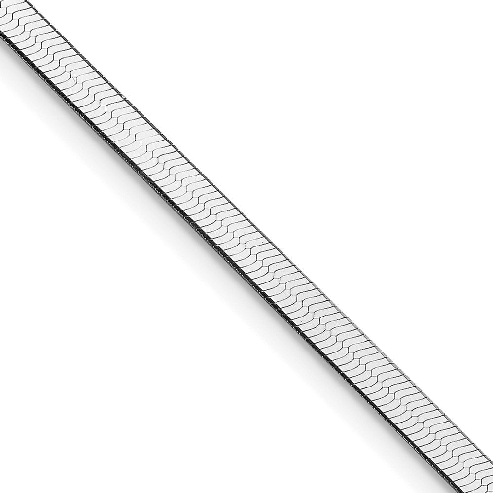 Sterlingsilber Rhodiniert 3mm Magic Fischgrät Kette