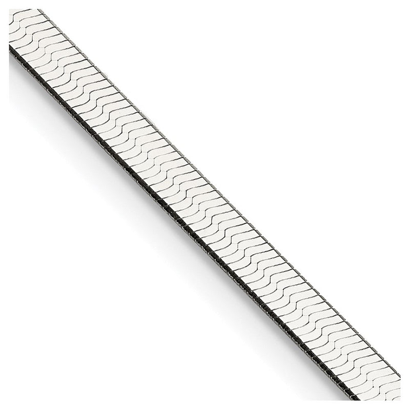 24 Zoll Sterlingsilber 3mm Magic Fischgrät Halskette