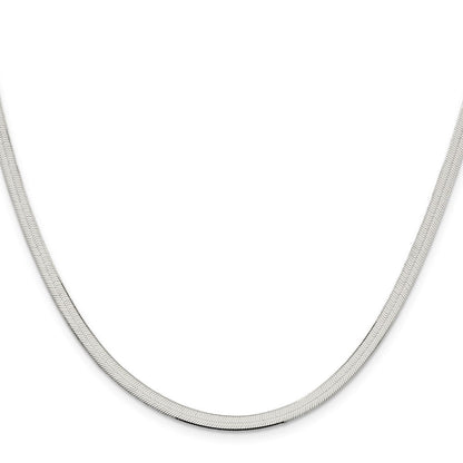 24 Zoll Sterlingsilber 3.5mm Magic Fischgrät Halskette