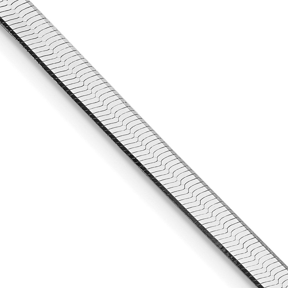 Sterlingsilber Rhodiniert 3.5mm Magic Fischgrät Kette