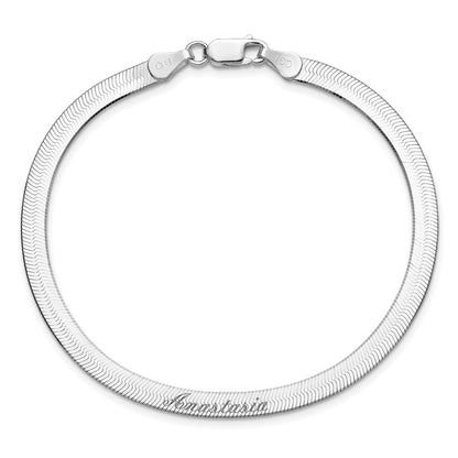 8 Zoll Sterlingsilber 4.5mm Magic Fischgrät Gliederarmband